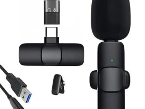 Black Modern K8 Wireless Microphone