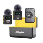 Digitek® DWM-118 Wireless Microphone, 50m Range, Noise Reduction, 7Hr Battery, Plug & Play, C-to-C & C-to-LTC Converter, iOS/Android/DSLR Compatible - for Vlogging/Interview/Video Shooting